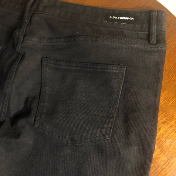 NWOT Fashion Nova Ryda Moto Skinny Jean - Black Size 42 - Picture 13 of 16